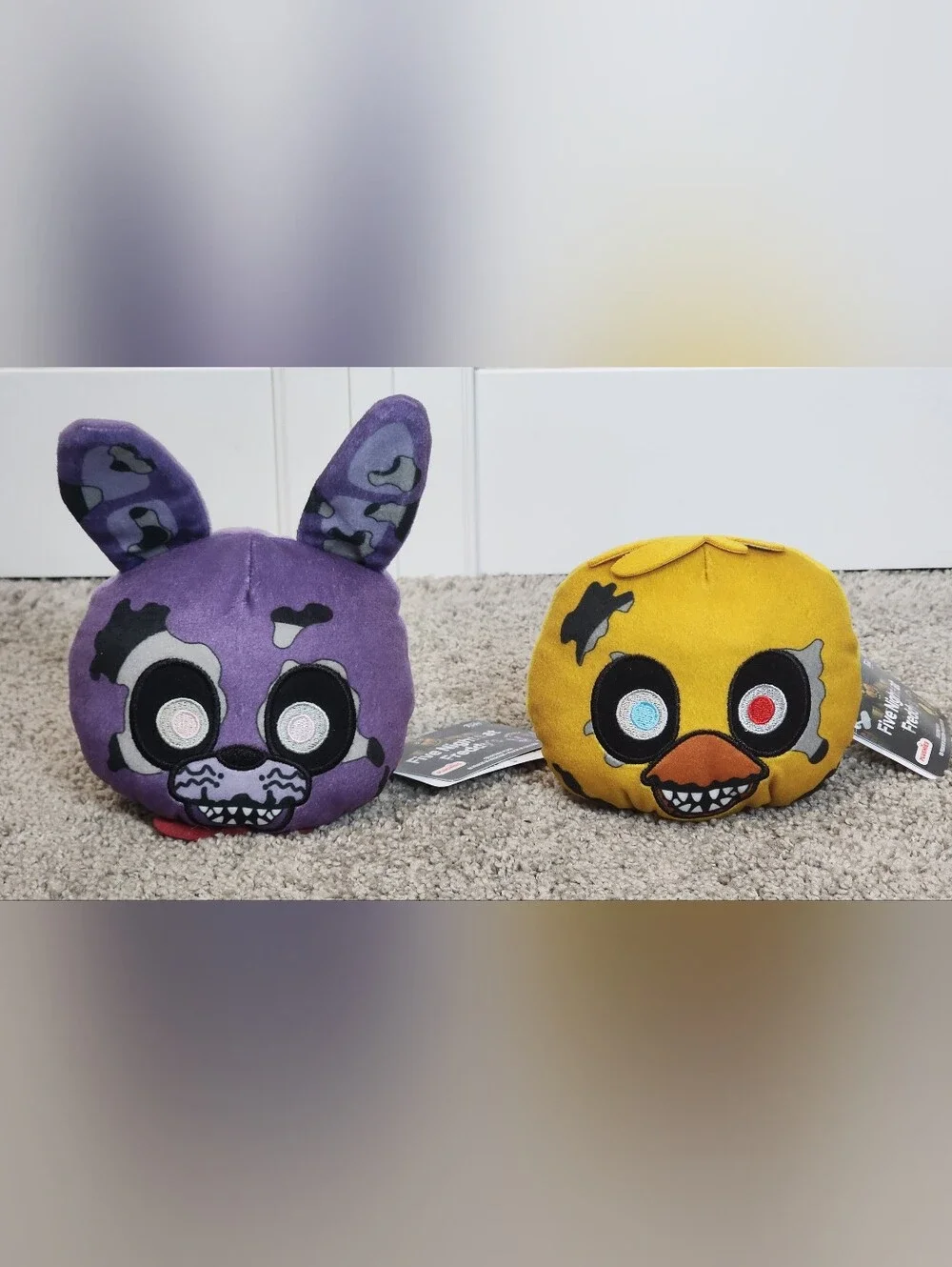 Five Nights At Freddy's Plush Lot, Nightmare Freddy/Bonnie, Reversible FNAF Set